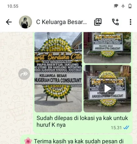 Pengiriman Papan Bunga Duka Tempat Pernikahan Jakarta