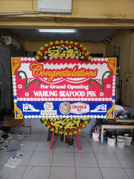 Papan Bunga Ucapan Selamat Tempat Pernikahan Jakarta